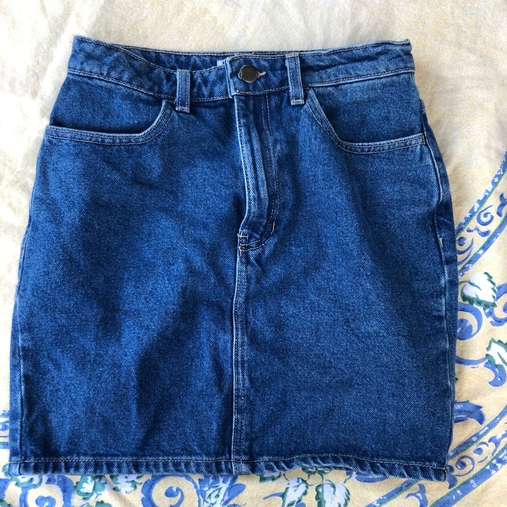 American Apparel Denim Pencil Skirt
